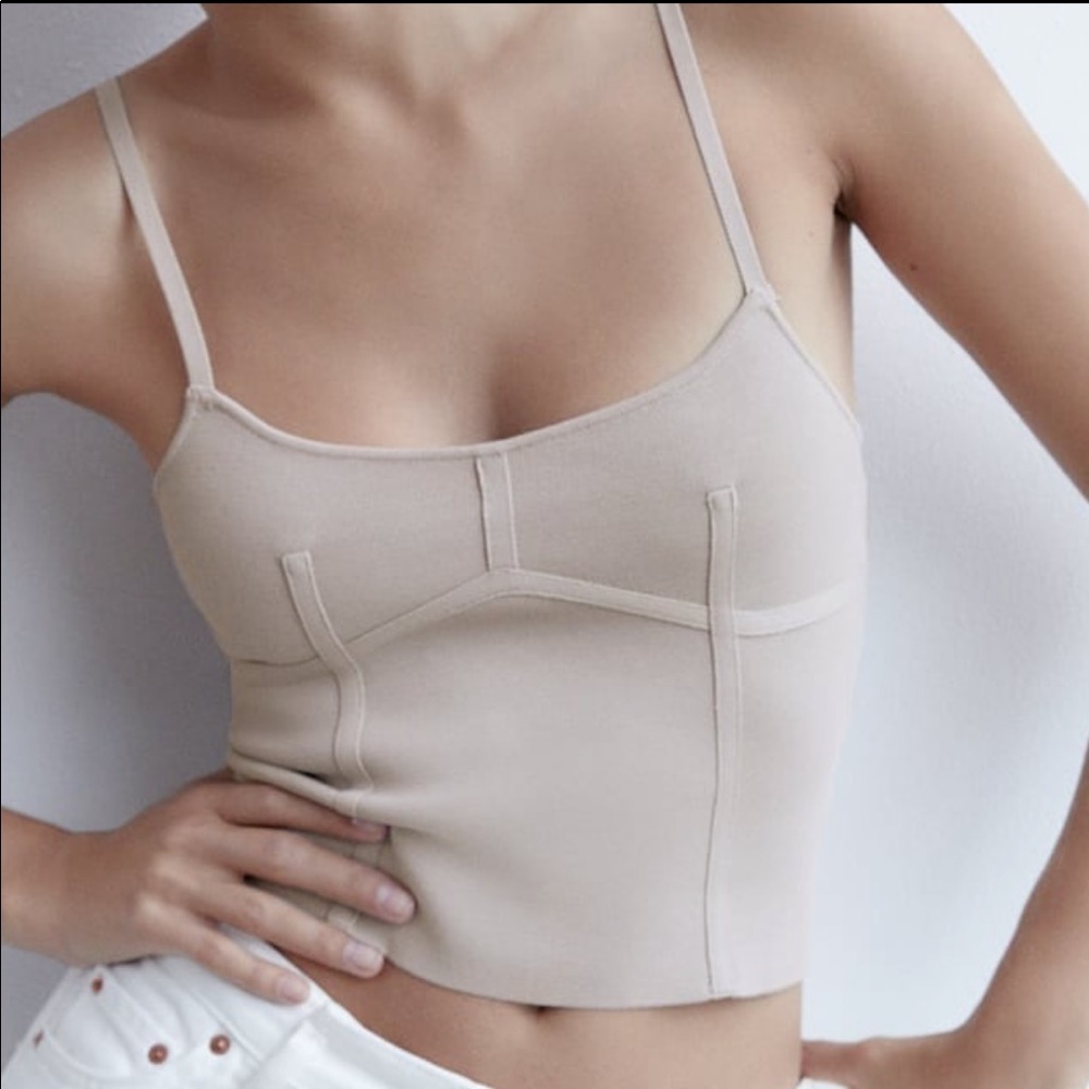 Zara knit crop top
